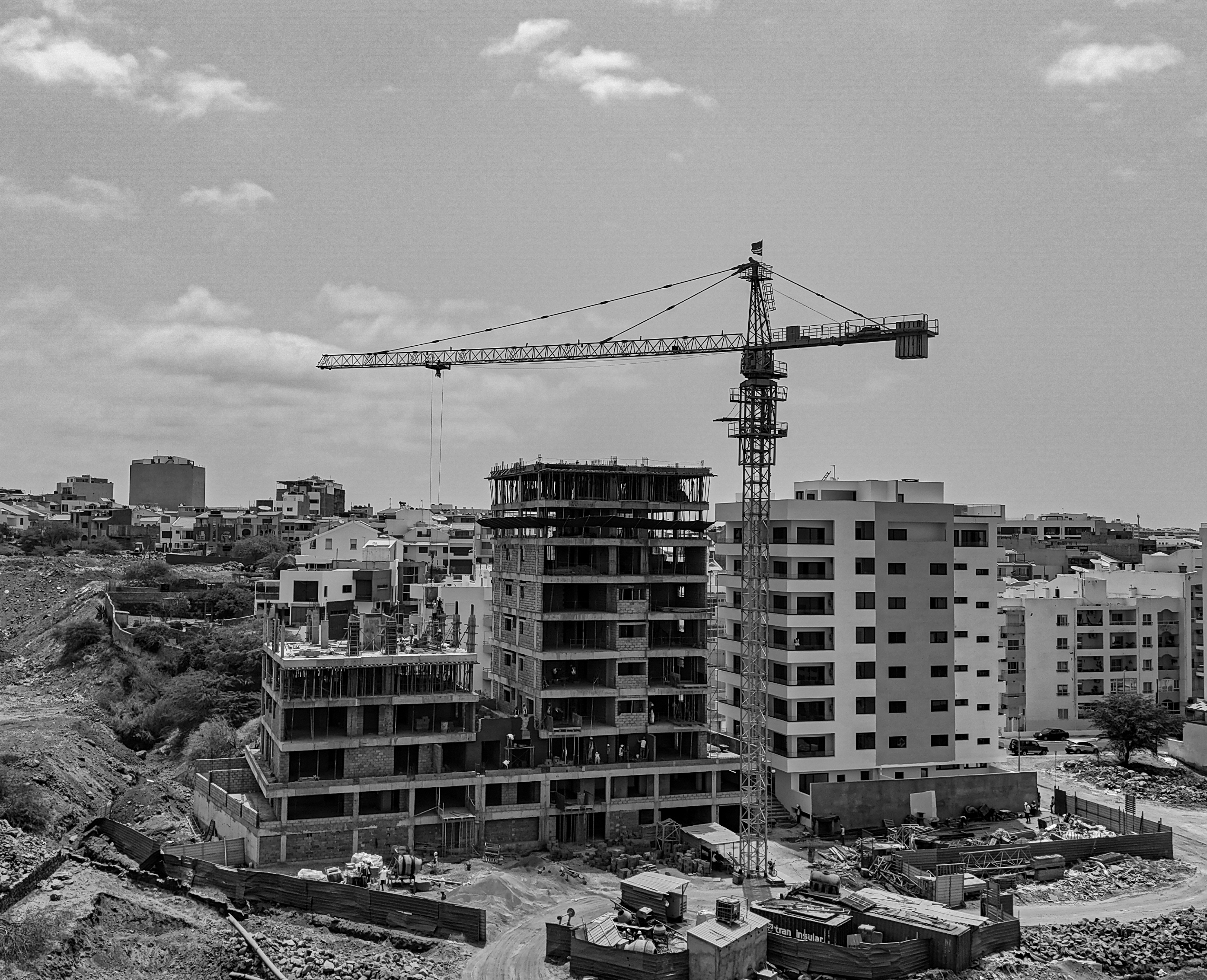 Construction in Praia, Cape Verde